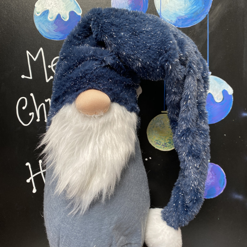 Christmas Fluffy Dark Blue- Large photo