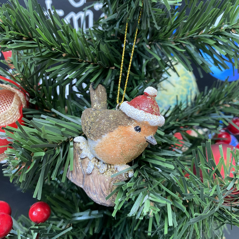 Christmas Robin Tree Decoration photo
