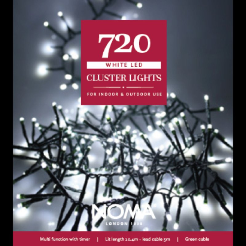 720 WHITE MULTIFUNCTION CLUSTER LIGHTS WITH GREEN CABLE- Prices Coming Soon