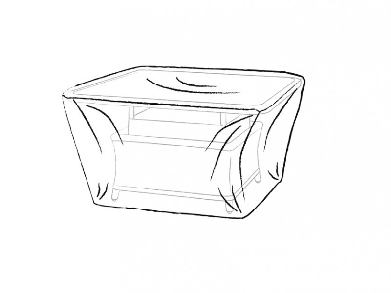 Rattan Square Dual Height /Firepit Table Cover photo