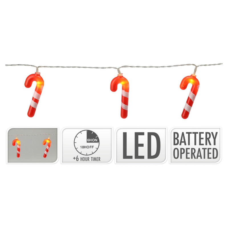 Candy Cane 20 Warm White LEDS- Prices Coming Soon photo