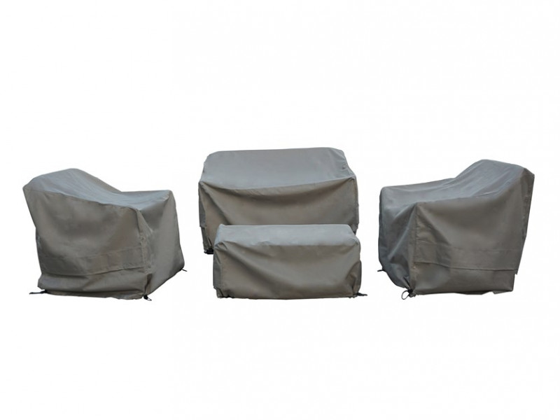 Mauritius 2 Seater Sofa, 2 Sofa Chairs & Coffee Table Set Covers photo