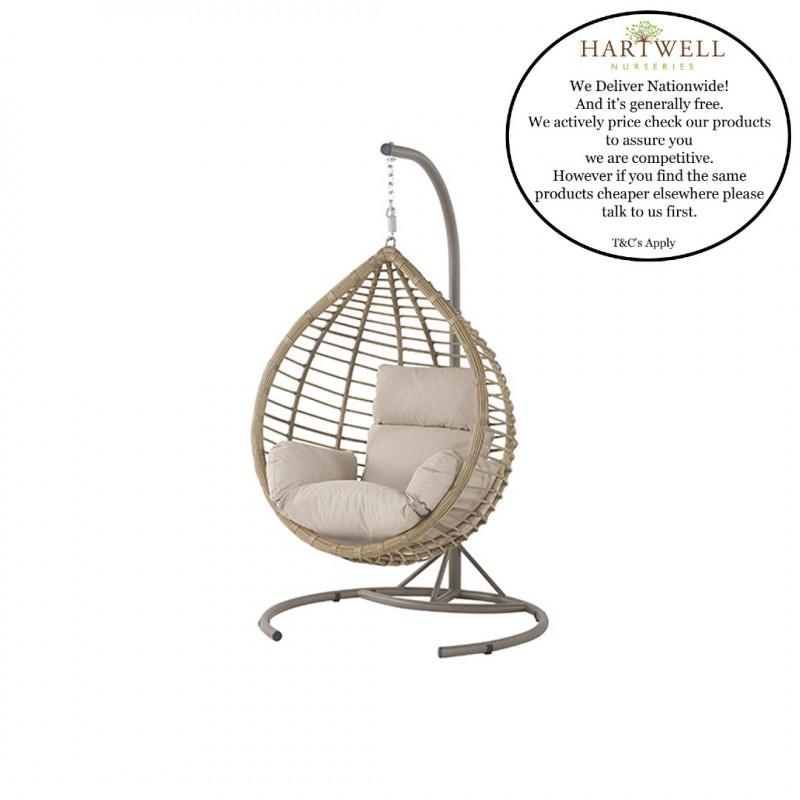 Chedworth Sandstone Single Tulip Open Weave Hanging Cocoon photo