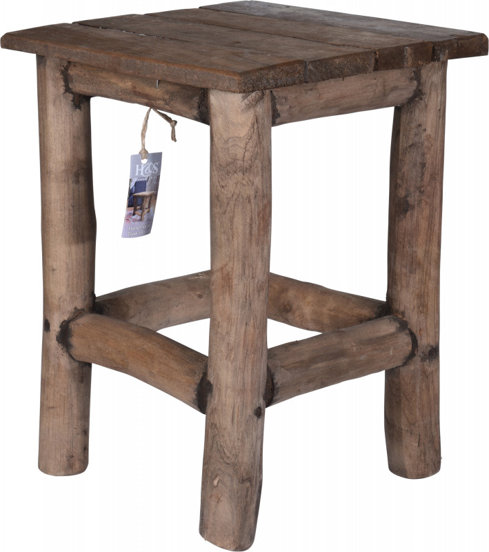 Teak wood stool photo
