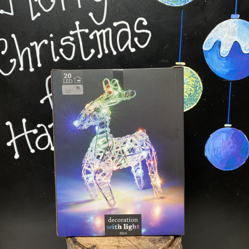 Christmas Reindeer Multicoloured Light Decoration photo