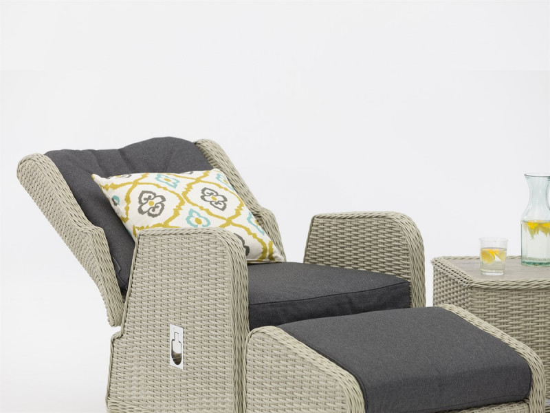Chedworth Recliner Set, 2 Footstools & Coffee Table Dove Grey photo