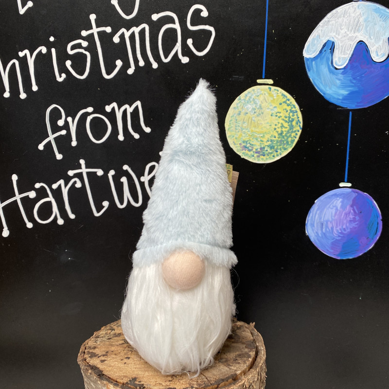 Christmas Fluffy Gonk Baby Blue- Small photo