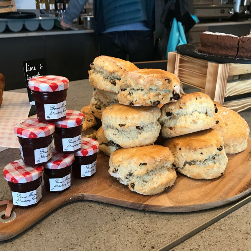 Freshly baked scones 